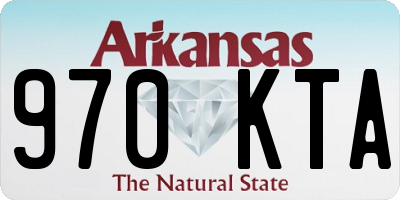 AR license plate 970KTA