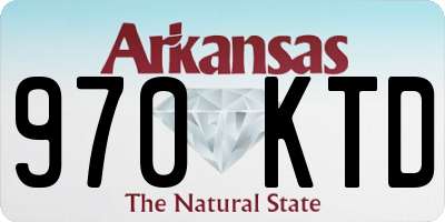 AR license plate 970KTD