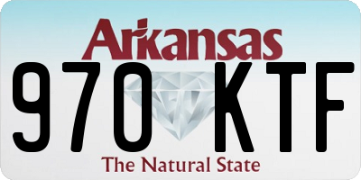 AR license plate 970KTF