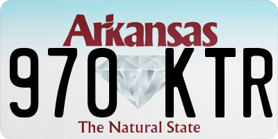 AR license plate 970KTR