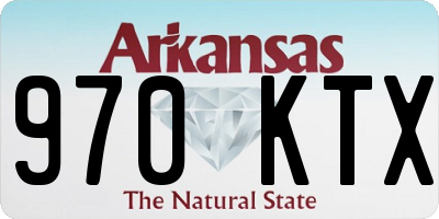 AR license plate 970KTX