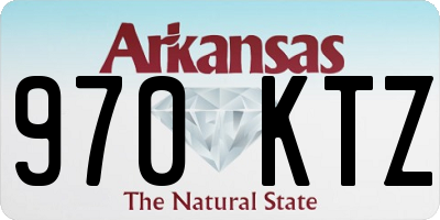 AR license plate 970KTZ