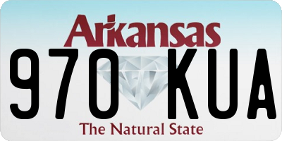AR license plate 970KUA
