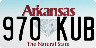 AR license plate 970KUB