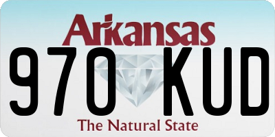 AR license plate 970KUD