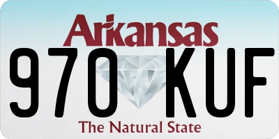 AR license plate 970KUF