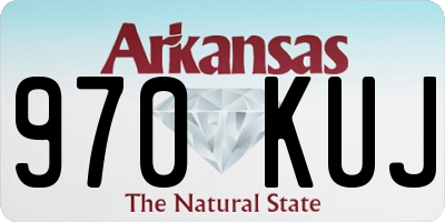 AR license plate 970KUJ