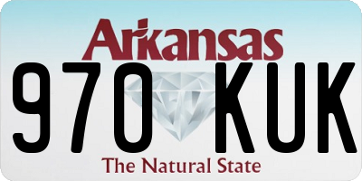 AR license plate 970KUK