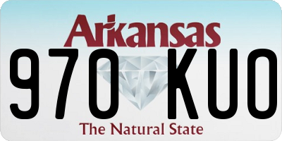 AR license plate 970KUO