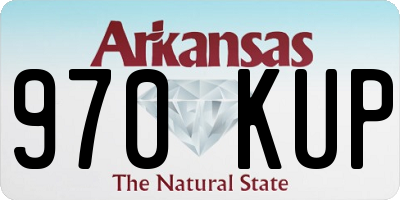 AR license plate 970KUP