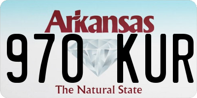 AR license plate 970KUR