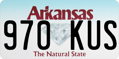 AR license plate 970KUS