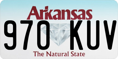 AR license plate 970KUV