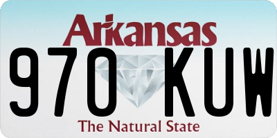 AR license plate 970KUW