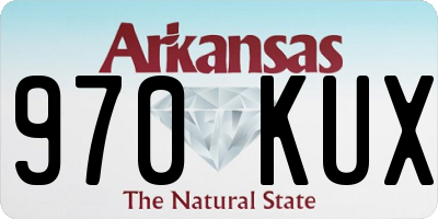 AR license plate 970KUX