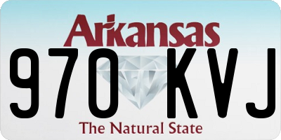 AR license plate 970KVJ