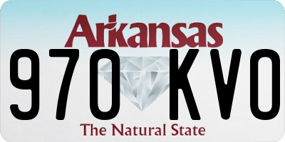 AR license plate 970KVO