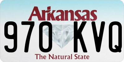 AR license plate 970KVQ