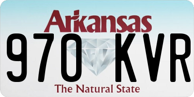 AR license plate 970KVR