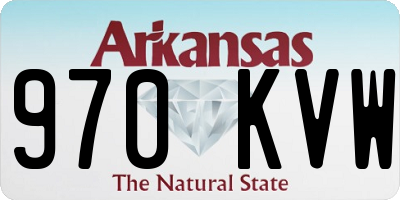 AR license plate 970KVW