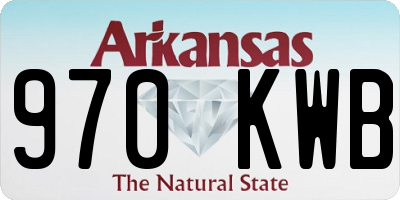 AR license plate 970KWB