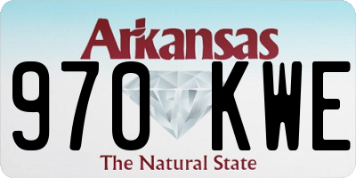 AR license plate 970KWE
