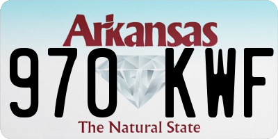 AR license plate 970KWF