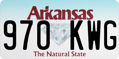 AR license plate 970KWG