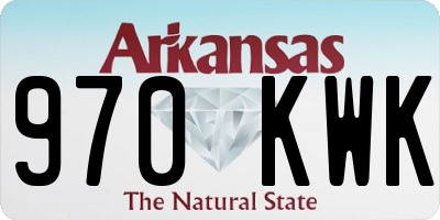 AR license plate 970KWK