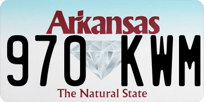 AR license plate 970KWM