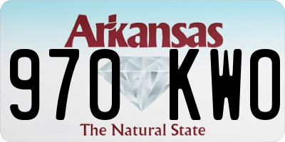 AR license plate 970KWO