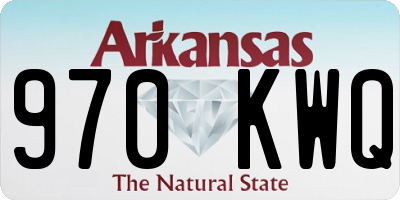 AR license plate 970KWQ