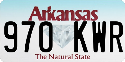 AR license plate 970KWR