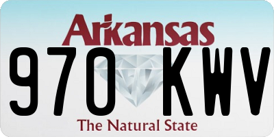 AR license plate 970KWV