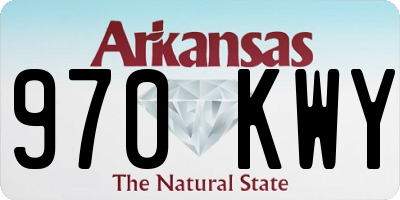 AR license plate 970KWY