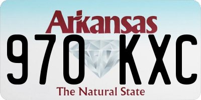 AR license plate 970KXC