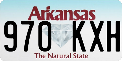 AR license plate 970KXH