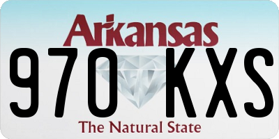 AR license plate 970KXS
