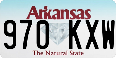 AR license plate 970KXW