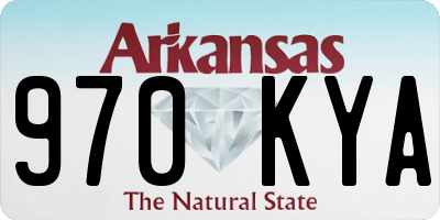 AR license plate 970KYA