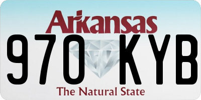 AR license plate 970KYB