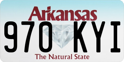 AR license plate 970KYI