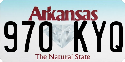 AR license plate 970KYQ
