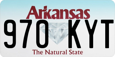 AR license plate 970KYT
