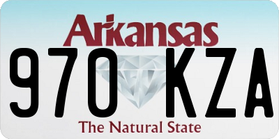 AR license plate 970KZA