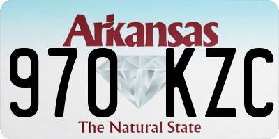 AR license plate 970KZC