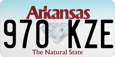 AR license plate 970KZE