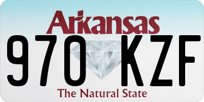AR license plate 970KZF
