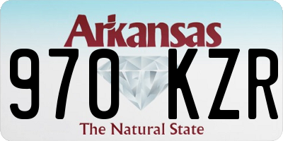 AR license plate 970KZR