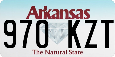 AR license plate 970KZT